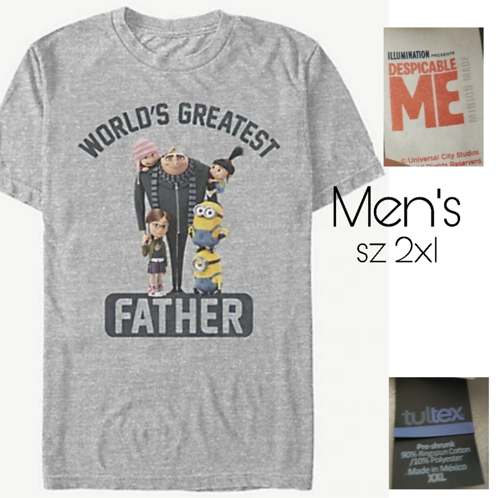 Dispicable Me "World's Greatest Father" tee shirt.